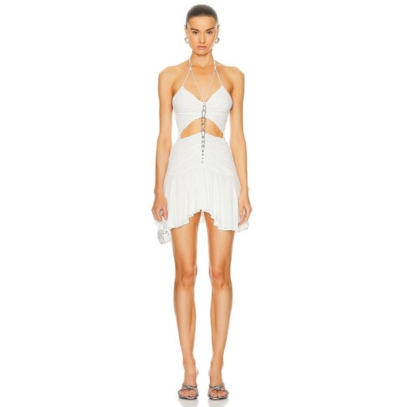 dion lee backless dress Dion Lee Bias Weave Cowl Dress Silk Satin Ultra Blue (For Hire)  EKOLUV